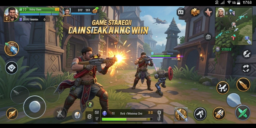 Gambaran aksi seru dalam gameplay 8768 yang strategis.