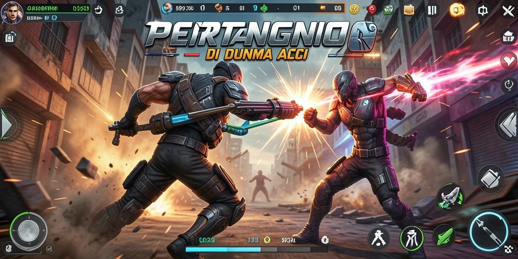 Tampilan gameplay penuh aksi dalam 9939 yang memukau.
