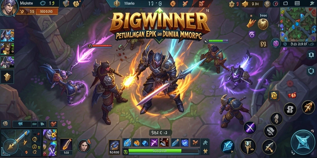 Tampilan pemain dalam pertempuran epik di BIGWINNER