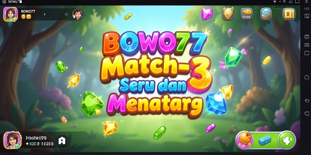 Tampilan gameplay seru dan penuh warna di BOWO77.