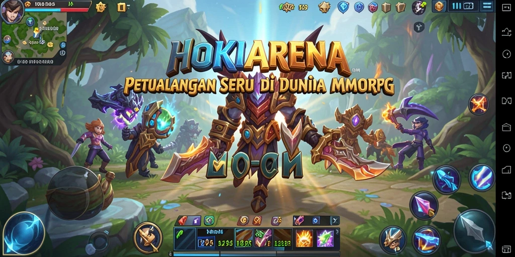 Gameplay seru HOKIARENA dalam dunia MMORPG yang menakjubkan.