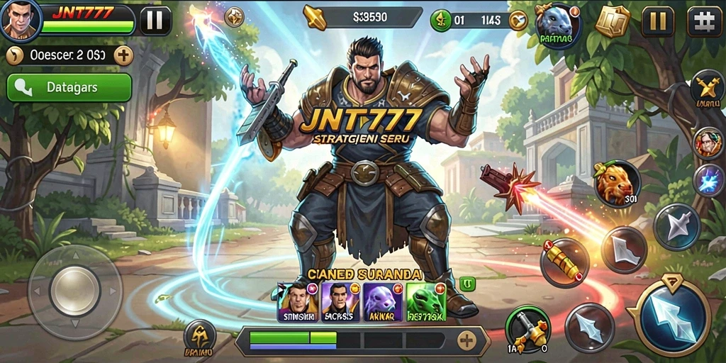 Menampilkan gameplay strategi yang menegangkan dan penuh aksi.