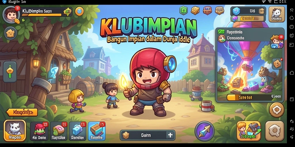 Tampilan gameplay KLUBIMPIAN yang memukau dan menyenangkan.