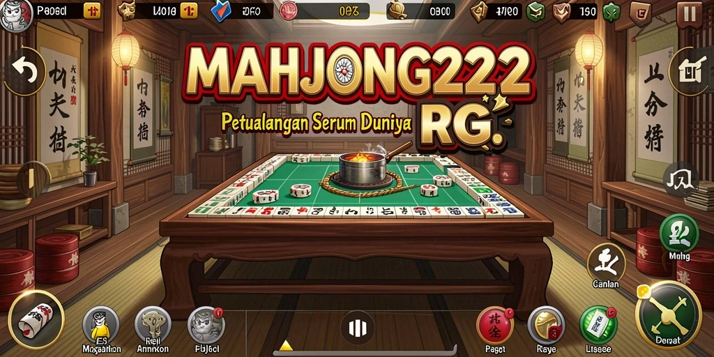 Tampilan gameplay MAHJONG222 yang menarik dan dinamis.