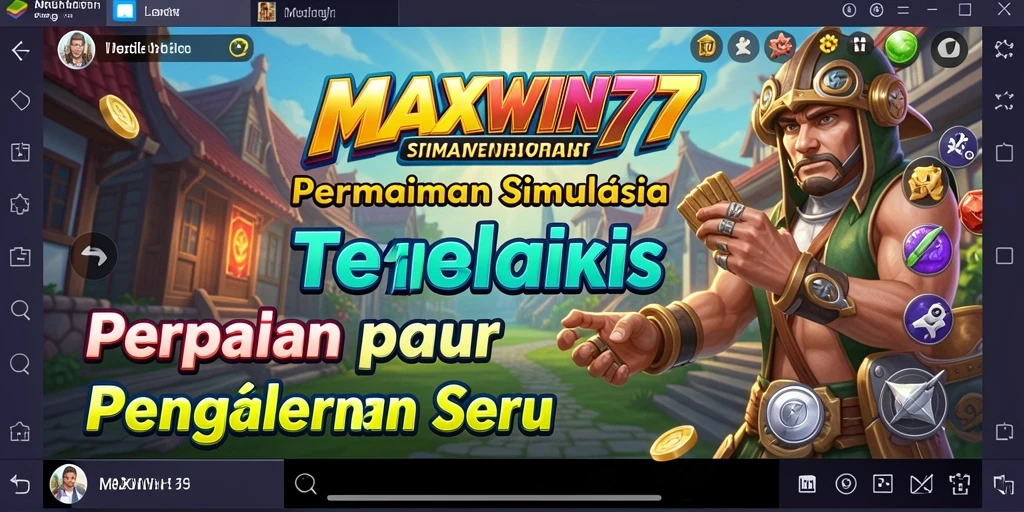 Tampilan gameplay seru dan mendebarkan di MAXWIN77.