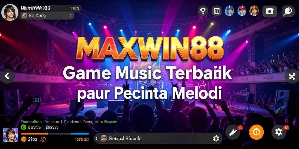 Tampilan gameplay seru MAXWIN88 dengan berbagai musik dan tantangan menarik.
