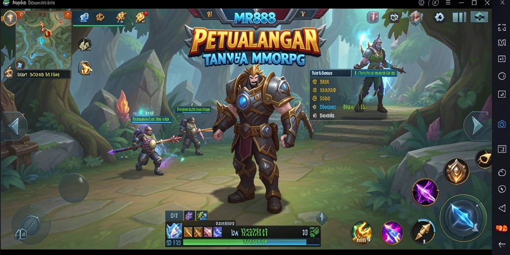Tampilan gameplay seru dalam dunia MMORPG yang menakjubkan.