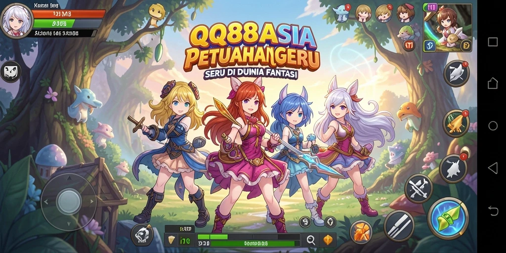 Tangkapan layar gameplay <strong>QQ88ASIA</strong> menampilkan aksi seru dan karakterAnime yang mengesankan.