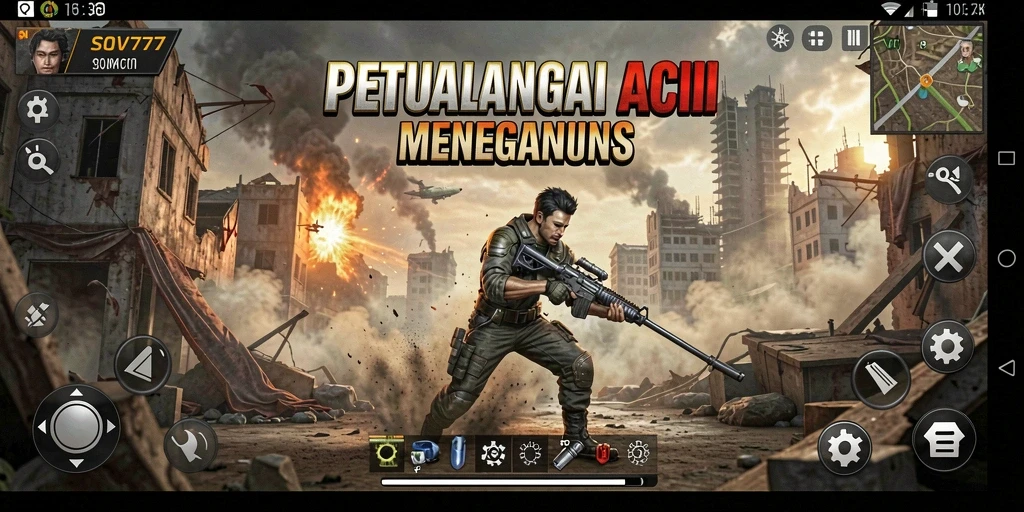 Gameplay SOV777 menampilkan aksi pertempuran yang mendebarkan.