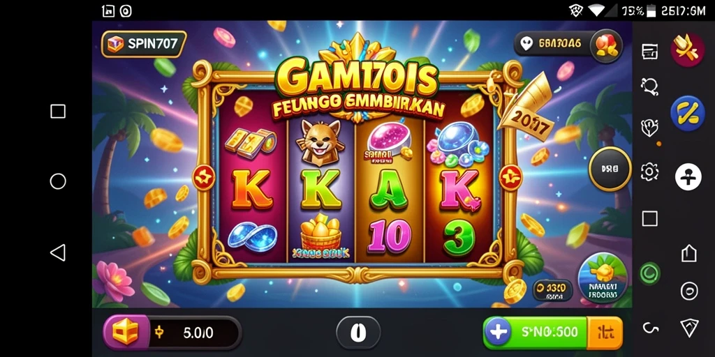 Screenshot gameplay SPIN707 yang menunjukkan antusiasme bermain slot.