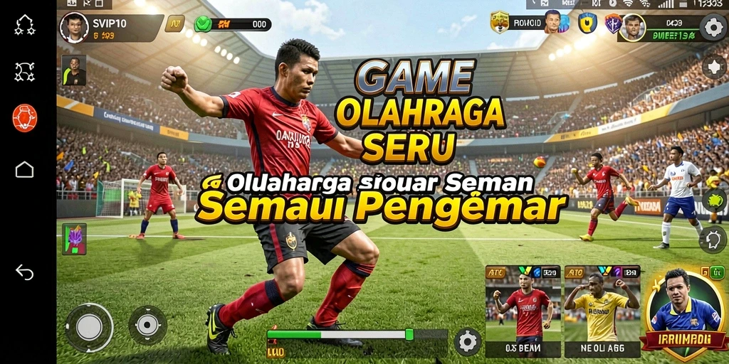 Screenshot dari gameplay SVIP10 menampilkan aksi olahraga yang intens dan menarik.
