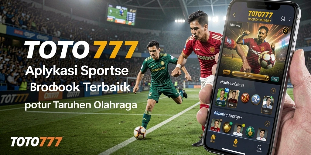 Tampilan menarik dari aplikasi sportsbook TOTO777 yang menunjukkan berbagai pilihan taruhan.