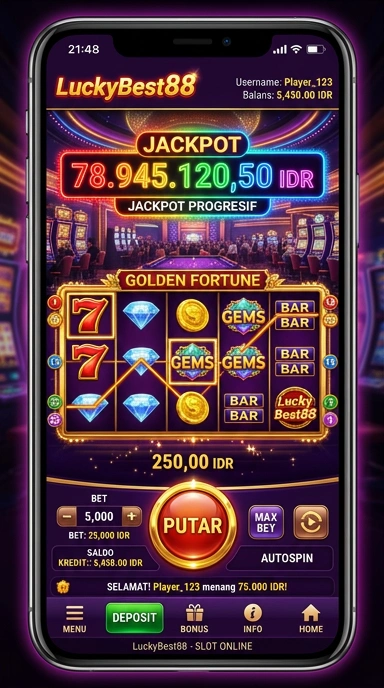 Tampilan antarmuka pengguna luckybest88 yang sederhana dan menarik.
